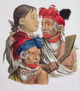 أهل أوساجي الأمة ، من "Le Costume Ancien et Moderne" بقلم جول فيراريو ، تم نشره في 1820s-30s